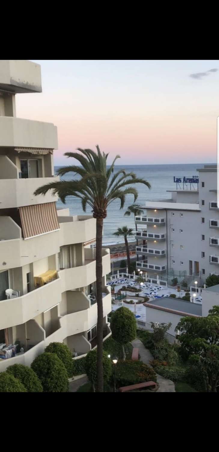 Se alquila MEDIA TEMPORADA del 15/09/2024 - 15/06/25 bonito apartamento con vistas al mar en 1ª linea de playa Benalmádena Costa