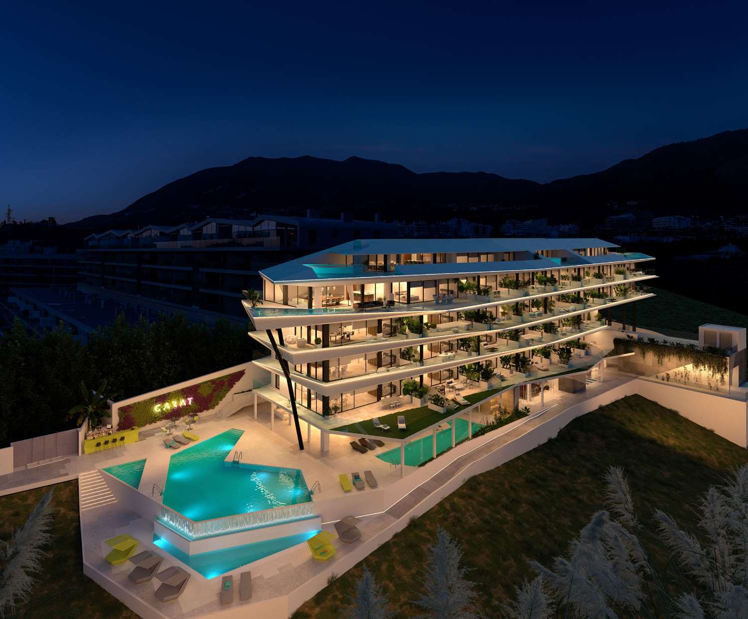 Se vende apartamentos OBRA NUEVA promotora en El Higuerón espectulares vistas al mar al lado de la playa