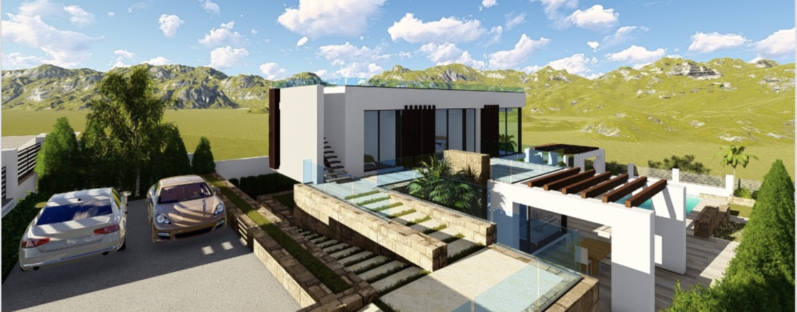 Bygrund til salg i smuk urbanisering af fritliggende villaer med udsigt over bjergene nær Alhaurin de la Torre