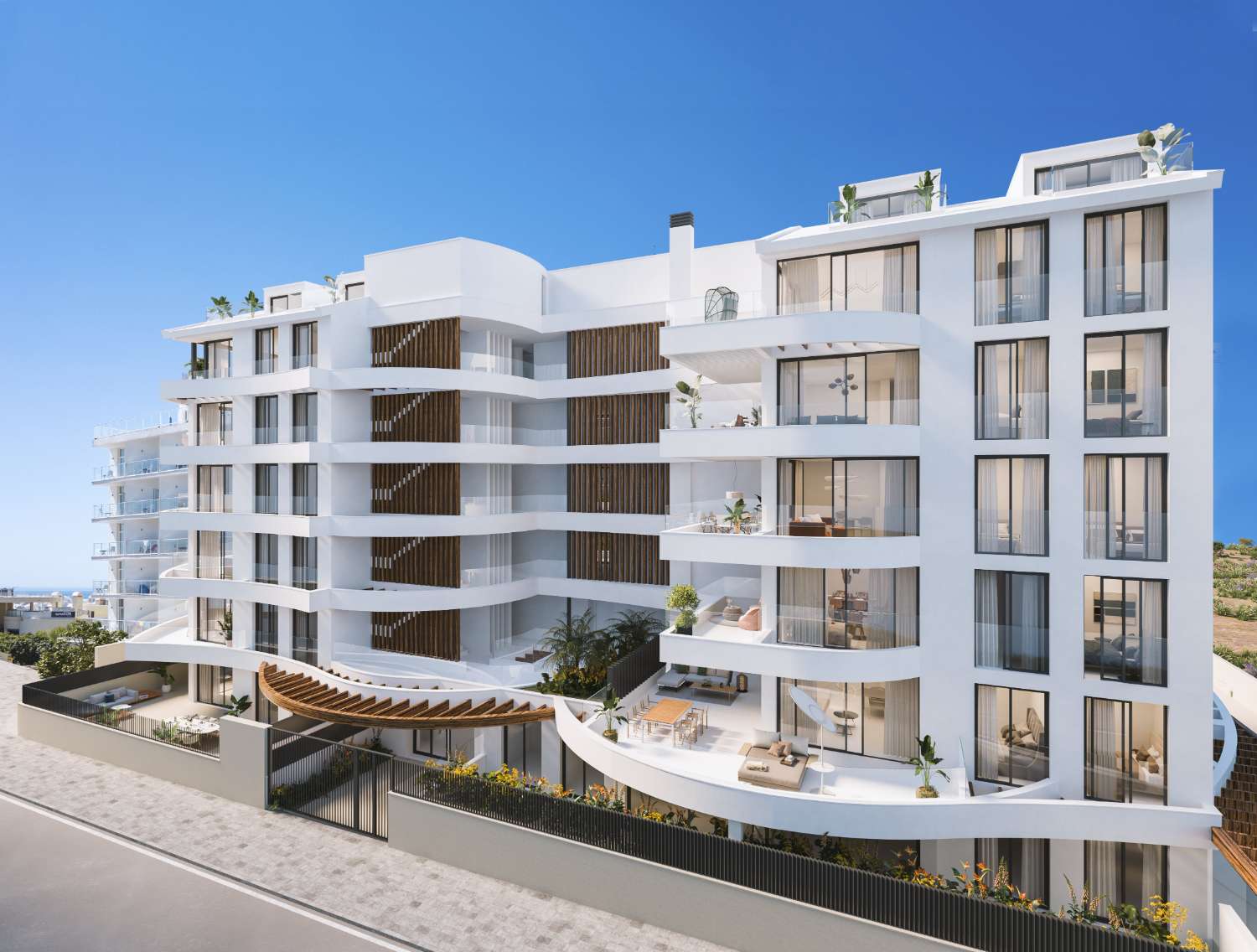 NYBYGGET PENTHOUSE MED SPEKTAKULÆR HAVUDSIGT TIL SALG I BENALMÁDENA COSTA