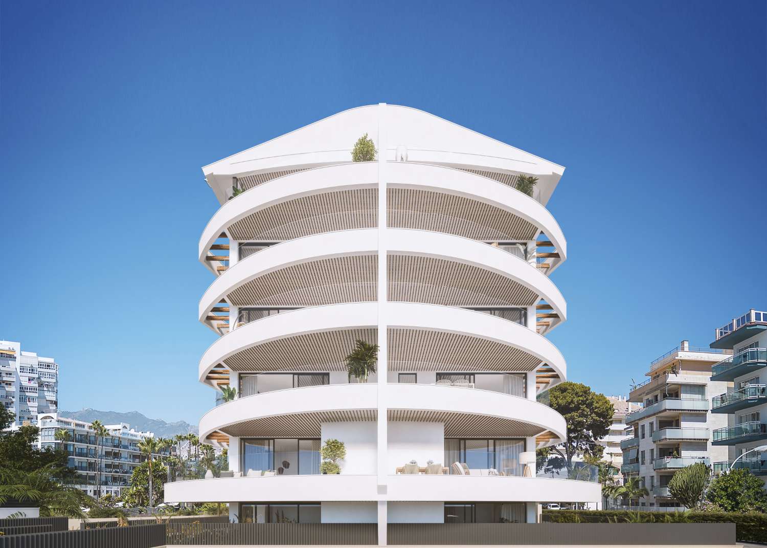 NYBYGGET PENTHOUSE MED SPEKTAKULÆR HAVUDSIGT TIL SALG I BENALMÁDENA COSTA