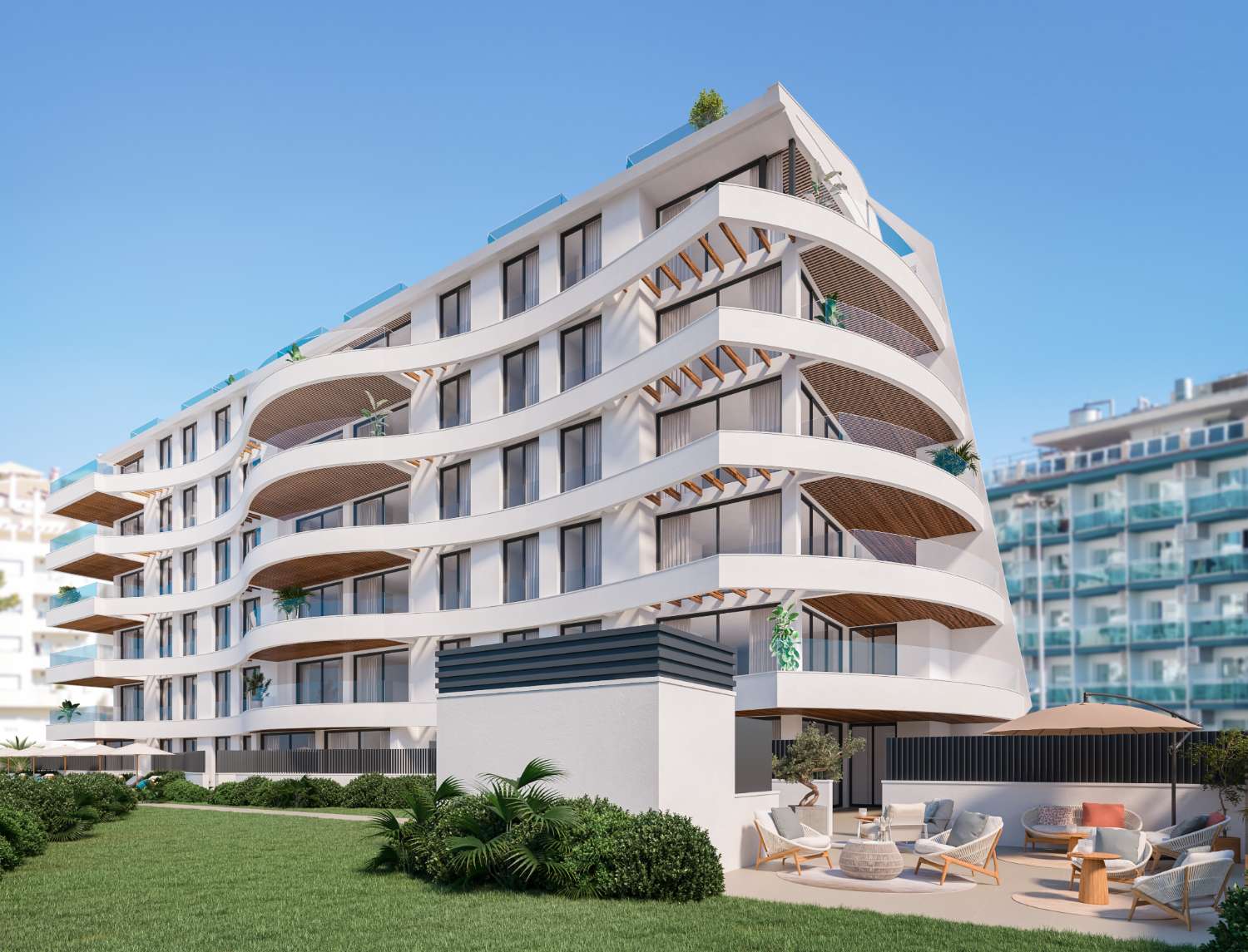 PENTHOUSE DE NOUVELLE CONSTRUCTION AVEC VUE SPECTACULAIRE SUR LA MER À VENDRE À BENALMADENA COSTA