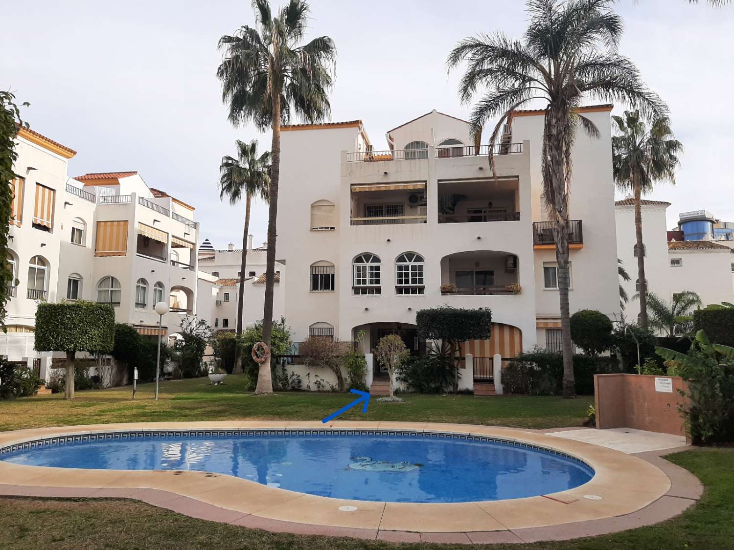 HALV SESONG. FIN LEILIGHET I FØRSTE ETASJE TIL LEIE FRA 2.5.25-30.6,25 OG FRA 1.9.25-30.6.26 ENBENALMADENA