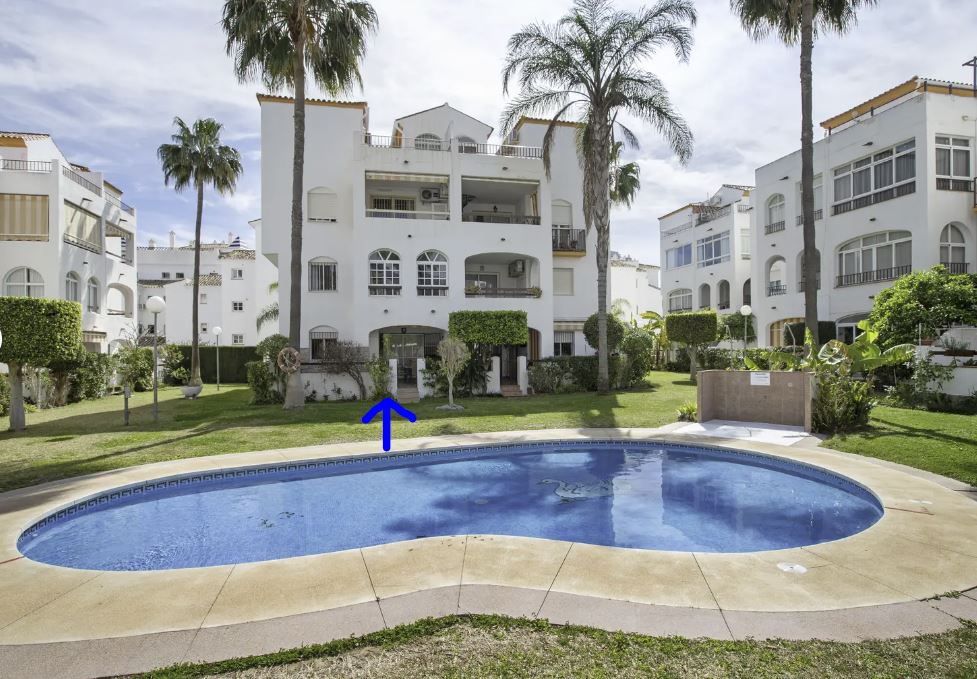 HALV SESONG. FIN LEILIGHET I FØRSTE ETASJE TIL LEIE FRA 2.5.25-30.6,25 OG FRA 1.9.25-30.6.26 ENBENALMADENA