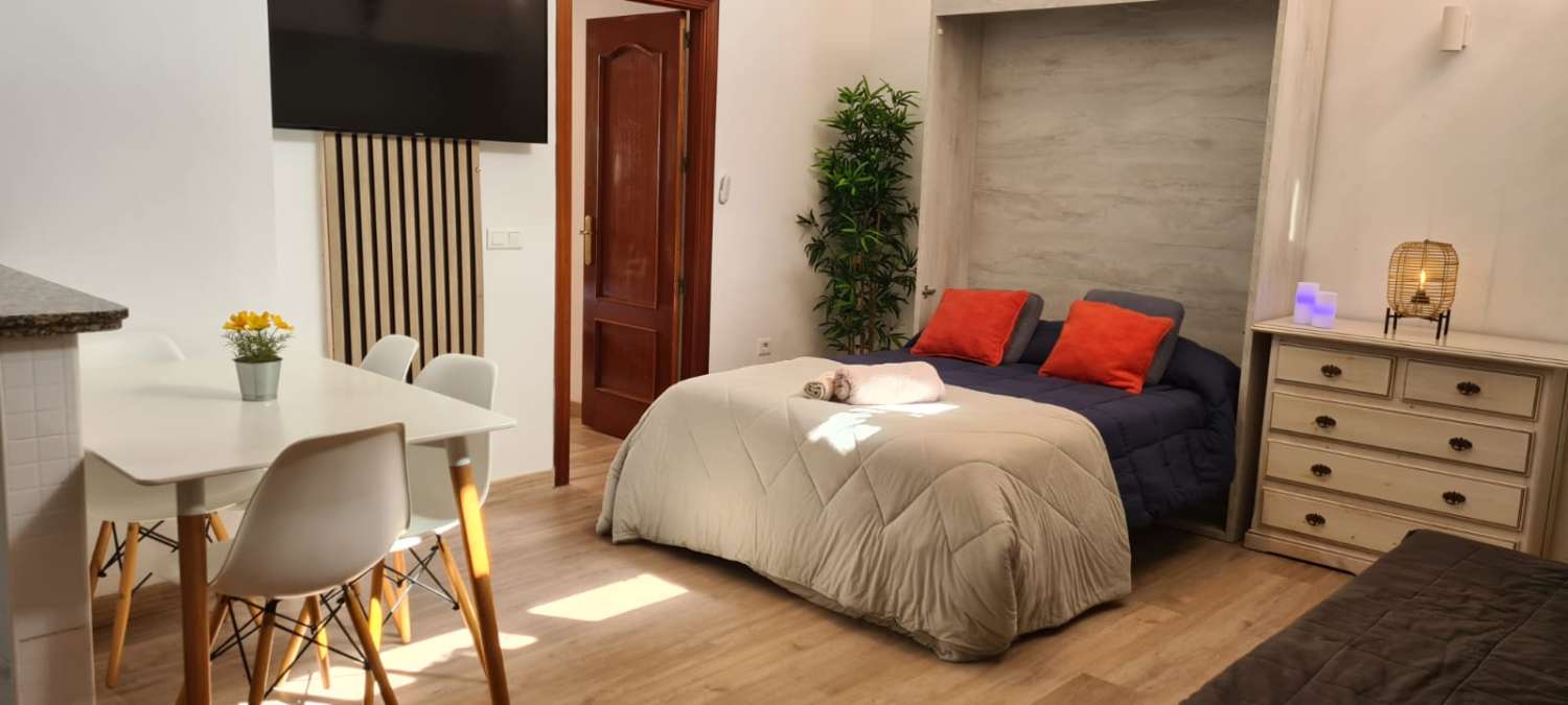 AFFITTATO DAL 27/02/25 AL 18/4/25 E DAL 01/10/25 AL 31/05/26 GRAZIOSO E LUMINOSO APPARTAMENTO A BENALMADENA CON PATIO