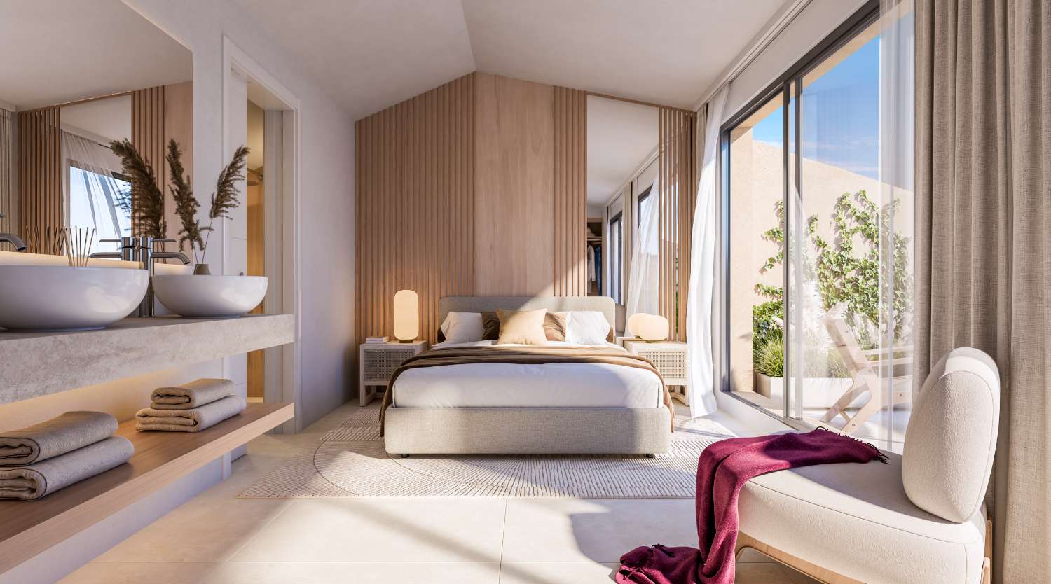 Nybyggnation. Stora lägenheter till salu i ett exklusivt bostadsområde i Benalmadena
