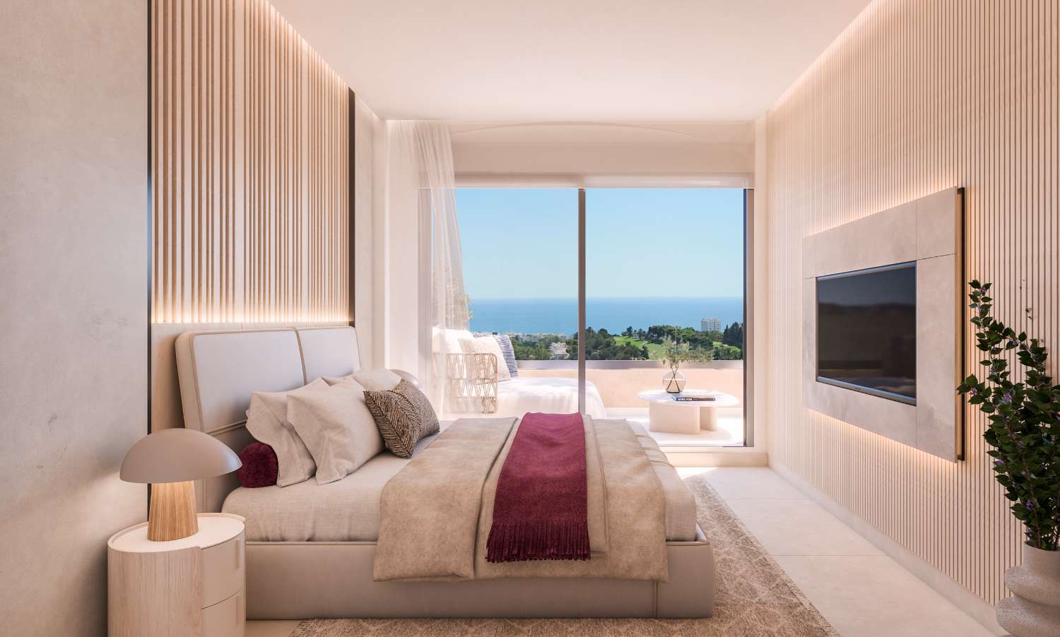 Nybyggnation. Stora lägenheter till salu i ett exklusivt bostadsområde i Benalmadena