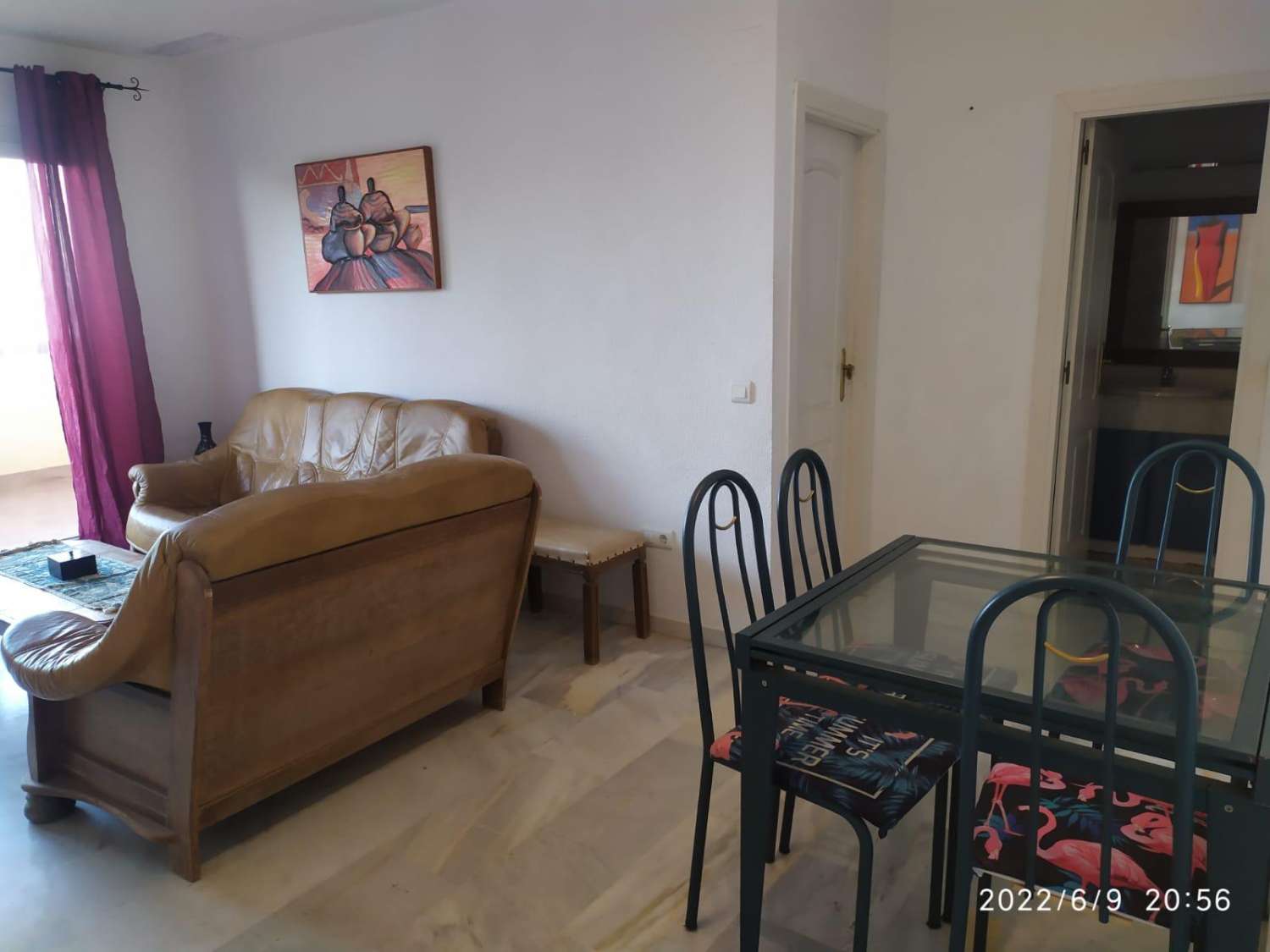 LARGA TEMPORADA , SE ALQUILA BONITO APARTAMENTO FRONTAL AL MAR EN BENALMADENA