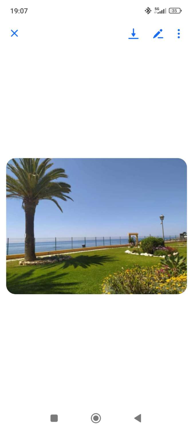 SE ALQUILA POR LARGA TEMPORADA BONITO APARTAMENTO EN MIJAS COSTA EN 1ª LINEA DE PLAYA