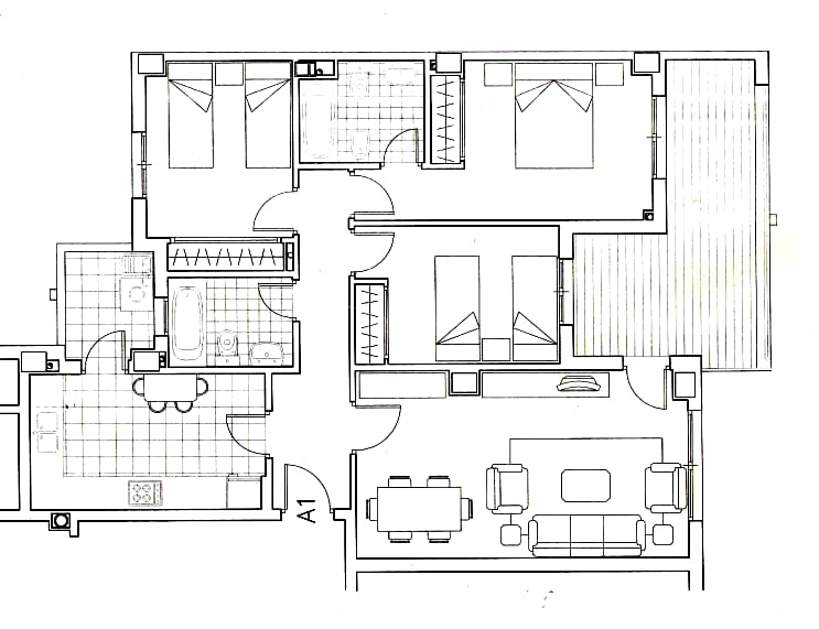 VACKER LÄGENHET MED HAVSUTSIKT TILL SALU I PINILLO-OMRÅDET (TORREMOLINOS)