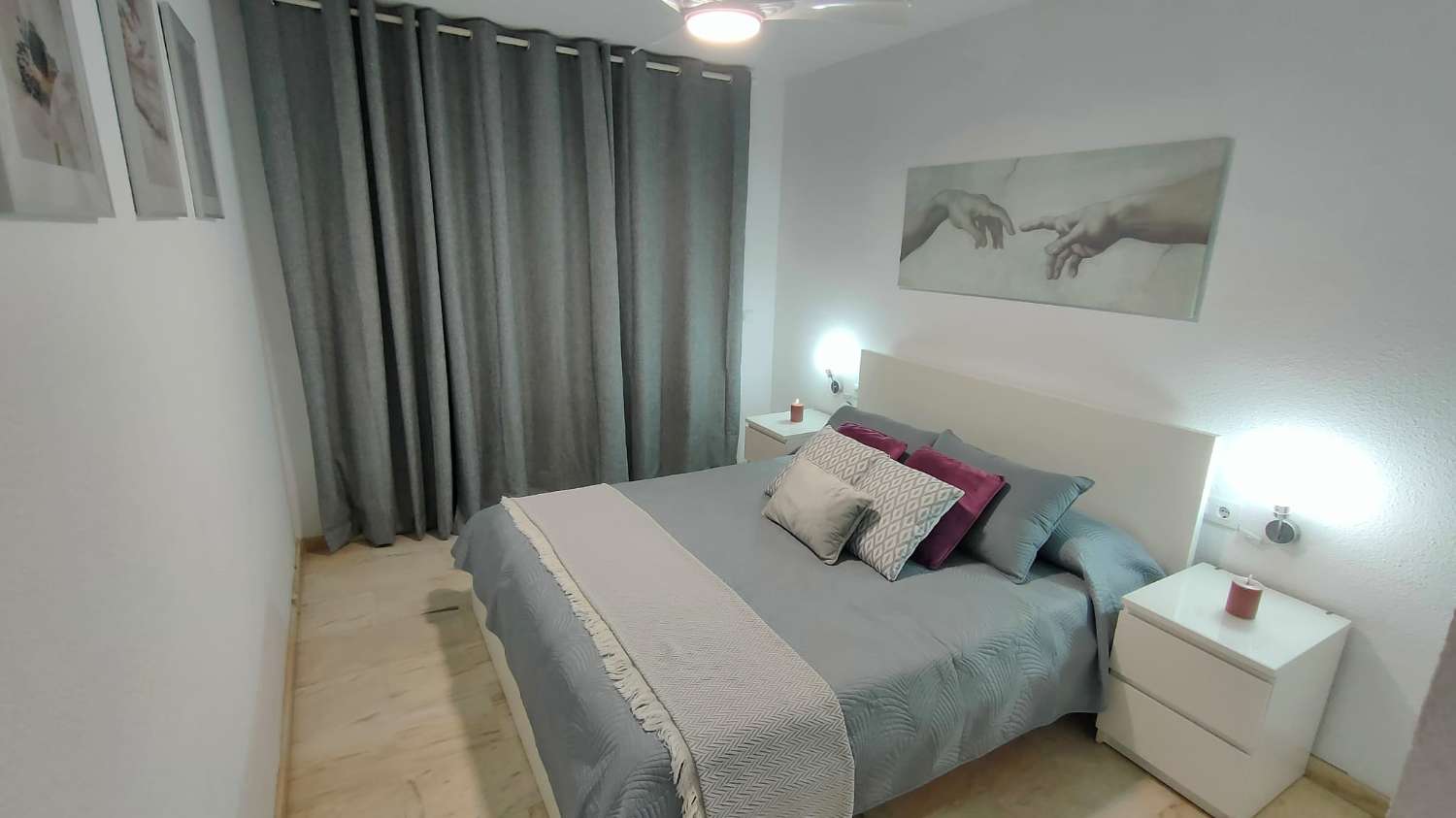 HALV SÆSON. TIL LEJE FRA 1.4.27-30.6.27 DEJLIG LEJLIGHED MED HAVUDSIGT I LOS BOLICHES (FUENGIROLA)