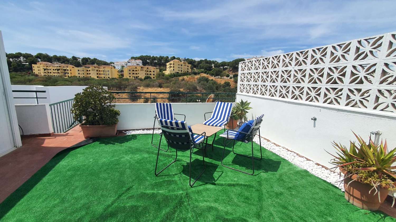 Halv sæson. Til leje fra 1.9.26 - 30.6.27 smuk penthouse i Mijas Costa