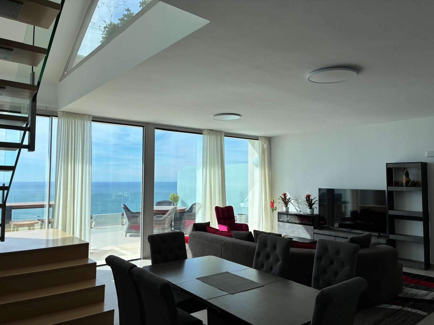 Magnificent Luxury Duplex Penthouse for sale with sea views in Retamar area ( El Higueron ) Benalmadena