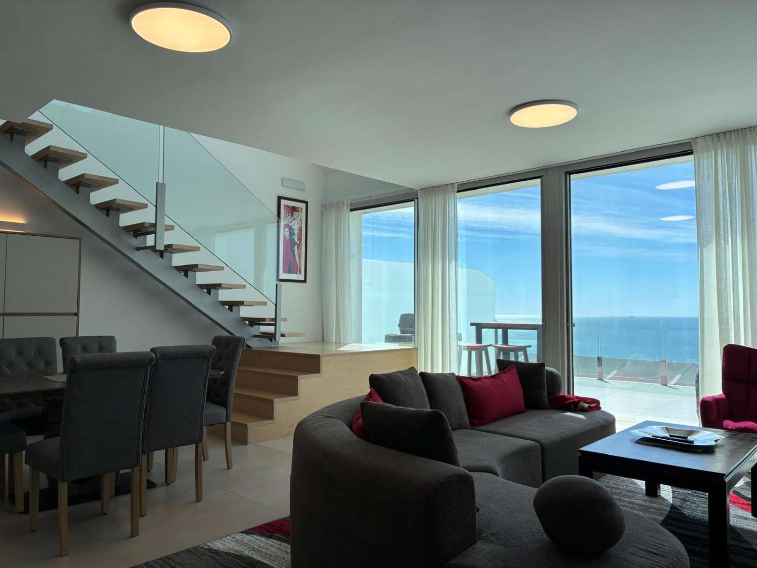 Magnificent Luxury Duplex Penthouse for sale with sea views in Retamar area ( El Higueron ) Benalmadena
