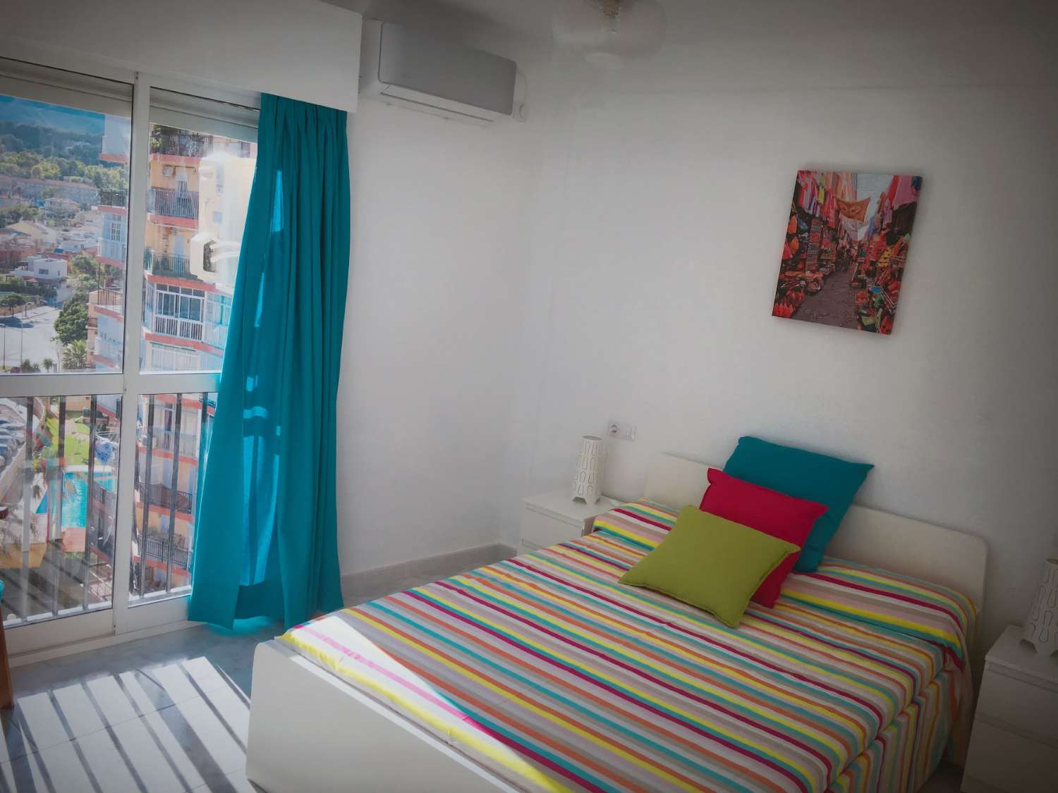 Media Temporada. Se alquila desde ahora -30.6.27 bonito  apartamento con vistas al mar en 2ª línea de playa  zona Playamar - Los Alamos (Torremolinos)