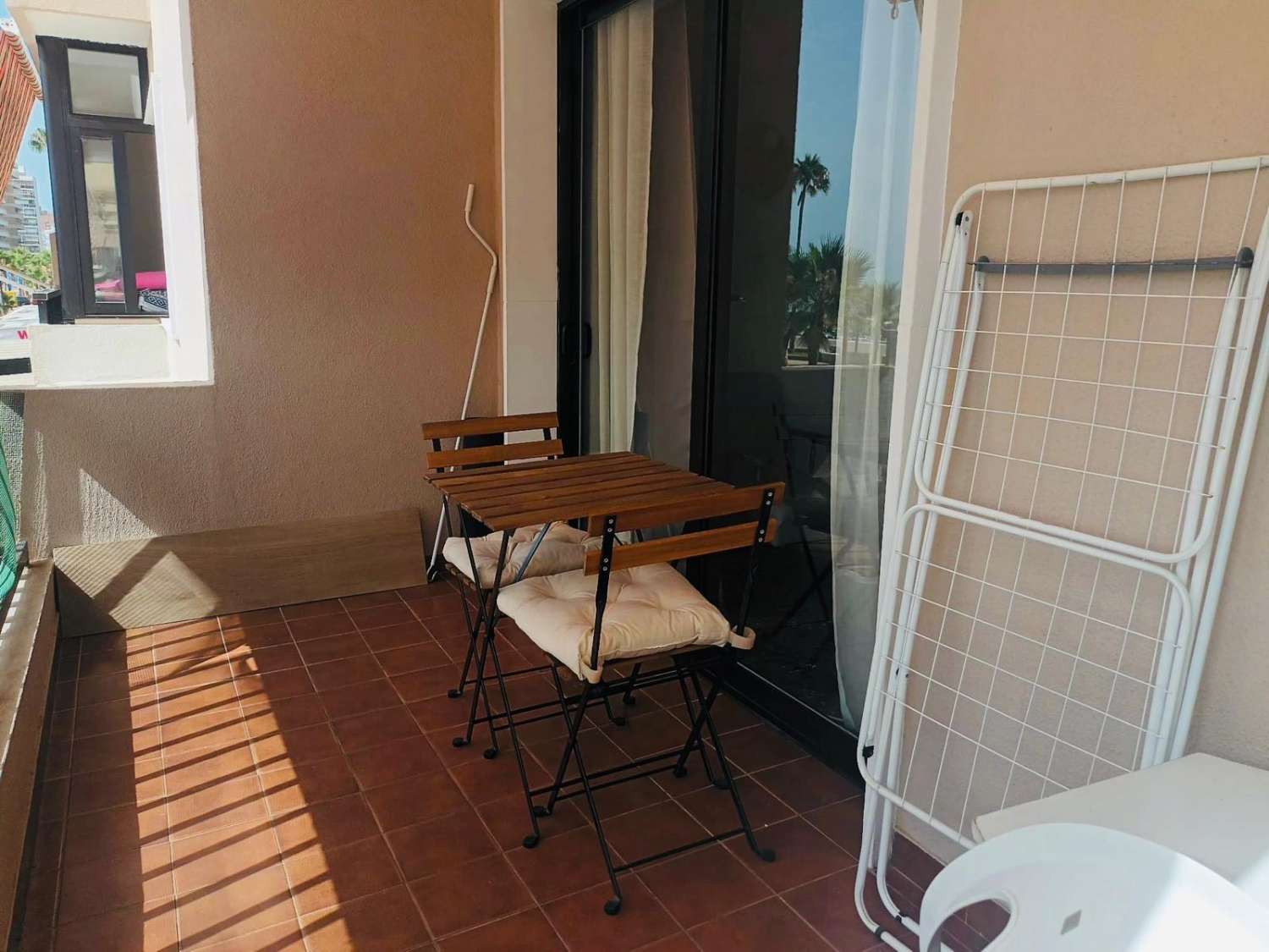 Long season Nice apartment for rent with sea views on 1st line beach Los Boliches (Fuengirola )